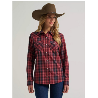 Wrangler Wrangler Retro LS Shirt - Red Snap Plaid