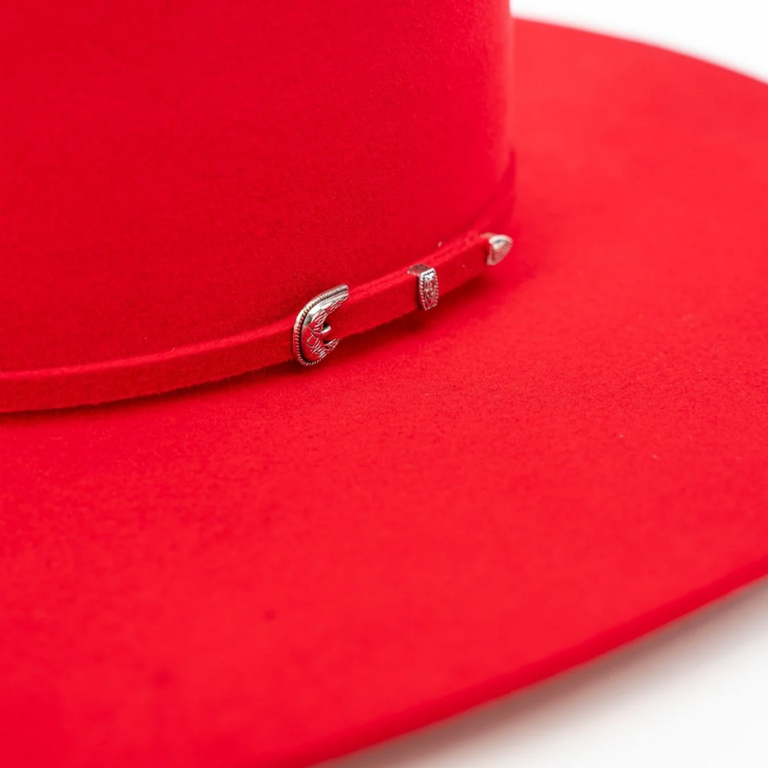 Rodeo King 7X Felt Hat - Red