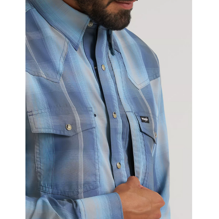 Wrangler Wrangler All Terrain Performance Plaid L/S Snap Shirt