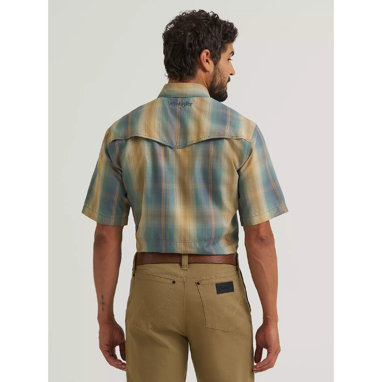 Wrangler Wrangler All Terrain Performance Plaid S/S Snap Shirt