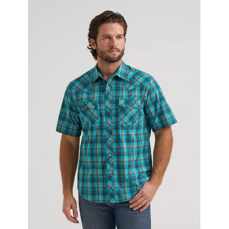 Wrangler Wrangler Retro Sawtooth Pocket Western Snap S/S Shirt