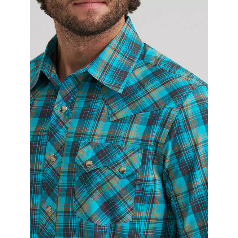 Wrangler Wrangler Retro Sawtooth Pocket Western Snap S/S Shirt