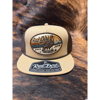 Red Dirt Hat Co Red Dirt Gobbler Turkey Cap - Tan/Brown w/Brown Rope