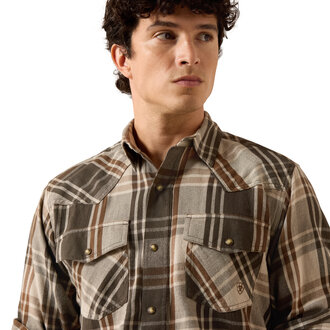 Ariat Ariat Howell Retro Plaid LS Snap Shirt - Dusky Green