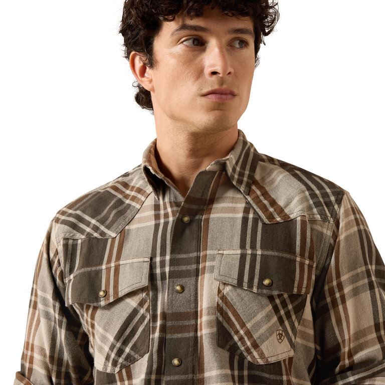 Ariat Ariat Howell Retro Plaid LS Snap Shirt - Dusky Green