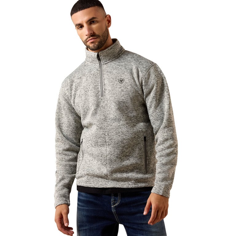 Ariat Ariat Caldwell 1/4 Zip Sweater -Nulla Heather