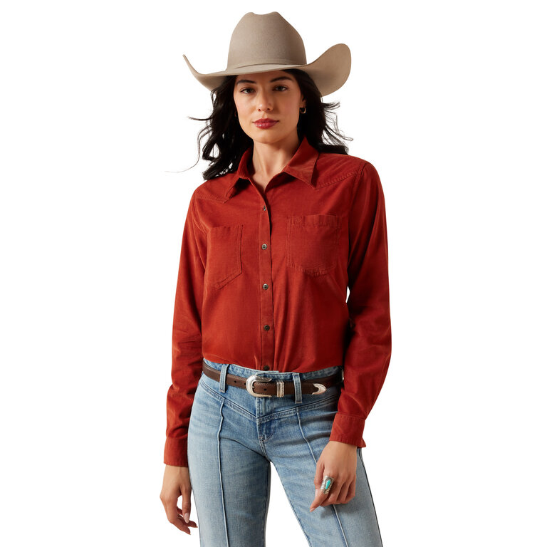 Ariat Ariat Billie Jean LS Shirt - Burnt Henna