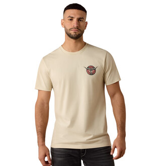 Ariat Ariat Steer Roam Free SS Shirt - Cream