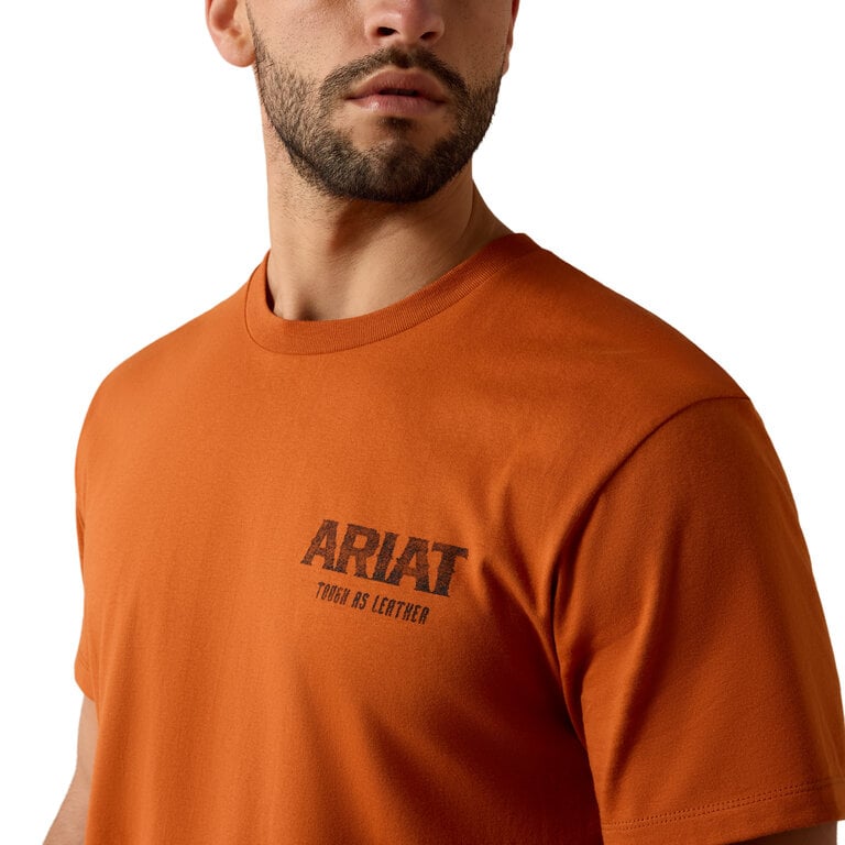 Ariat Ariat Tough As Leather SS Shirt - Bombay Brown