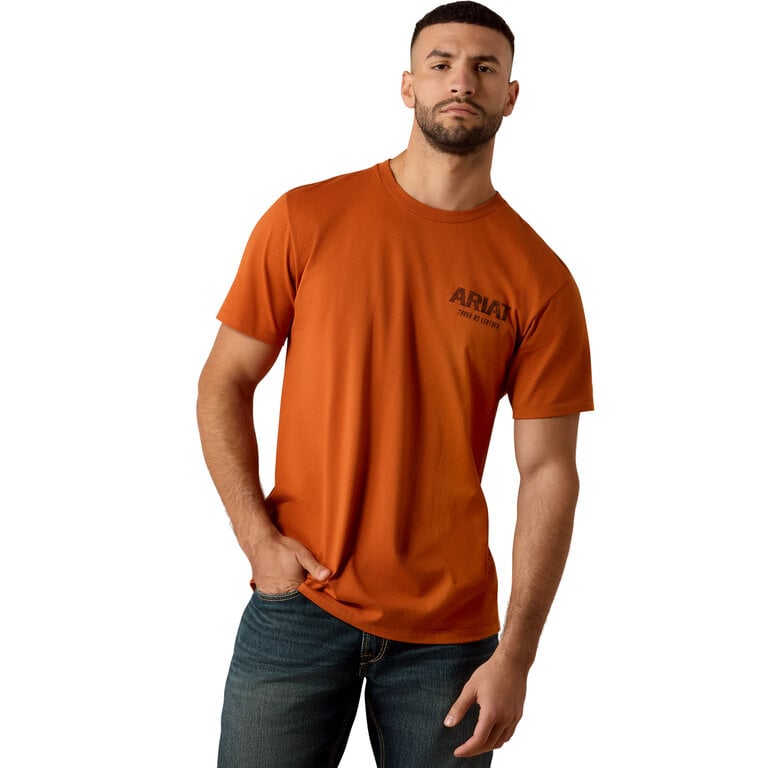 Ariat Ariat Tough As Leather SS Shirt - Bombay Brown