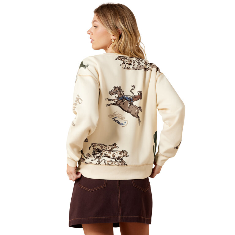 Ariat Ariat Yee Haw Rancher Sweatshirt - Cream