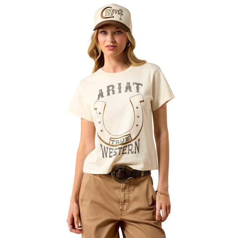 Ariat Ariat True Western SS Shirt -Natural