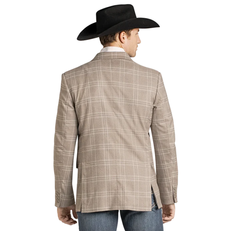 Panhandle Rock and Roll Plaid Sportscoat - Taupe