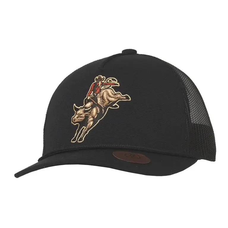 M&F Ranch Craft Original  Snap Back Bull Rider Cap - Black