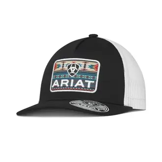 Ariat Ariat Rectangle Southwest Patch Cap - Black/White
