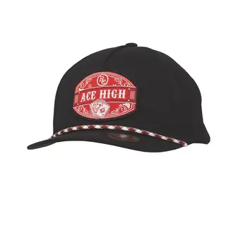 M&F Ranch Craft Originals Snap Back Aces High Patch Cap - Black