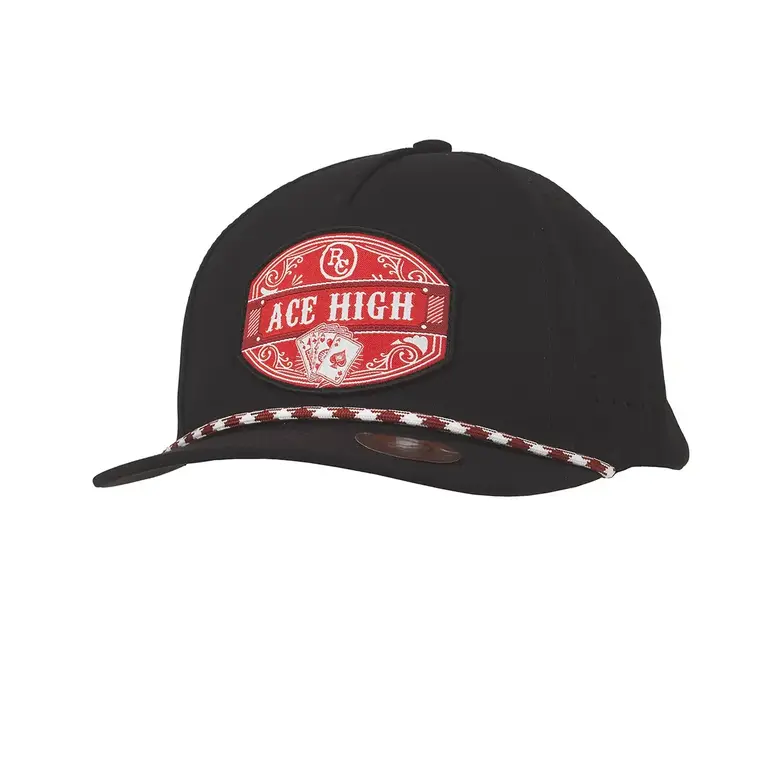 M&F Ranch Craft Originals Snap Back Aces High Patch Cap - Black