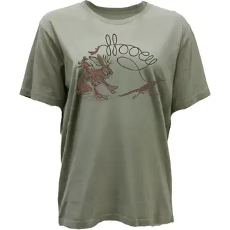 Hooey Jackie Jack Rabbit/RoadRunner SS Shirt - Olive