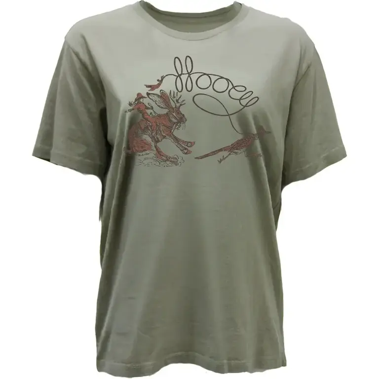 Hooey Jackie Jack Rabbit/RoadRunner SS Shirt - Olive