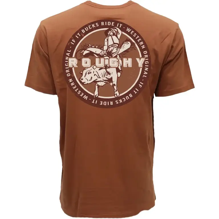 Hooey Hooey Buck'd If It Bucks Ride It Roughy SS Shirt - Rust