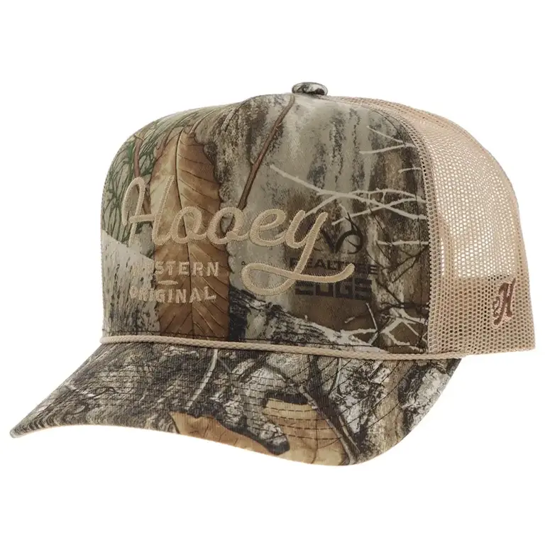Hooey Hooey OG Western Original Tan Stitching Cap - Camo/Tan