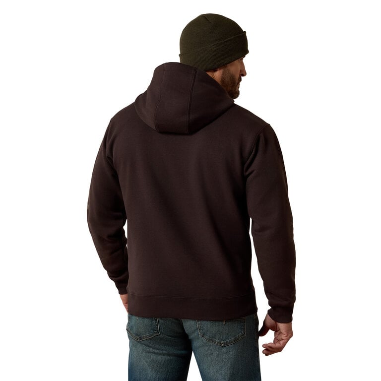 Ariat Ariat Work Rebar Lightweight Logo Hoodie - Licorice/Canteen