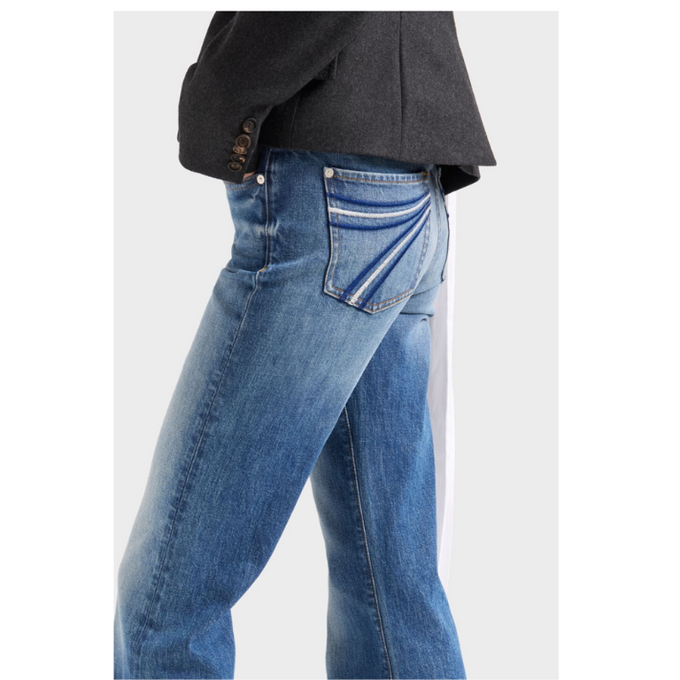 7 For All Mankind 7 For All Mankind Dojo Tailorless 32"  Bluefern - Blue/White
