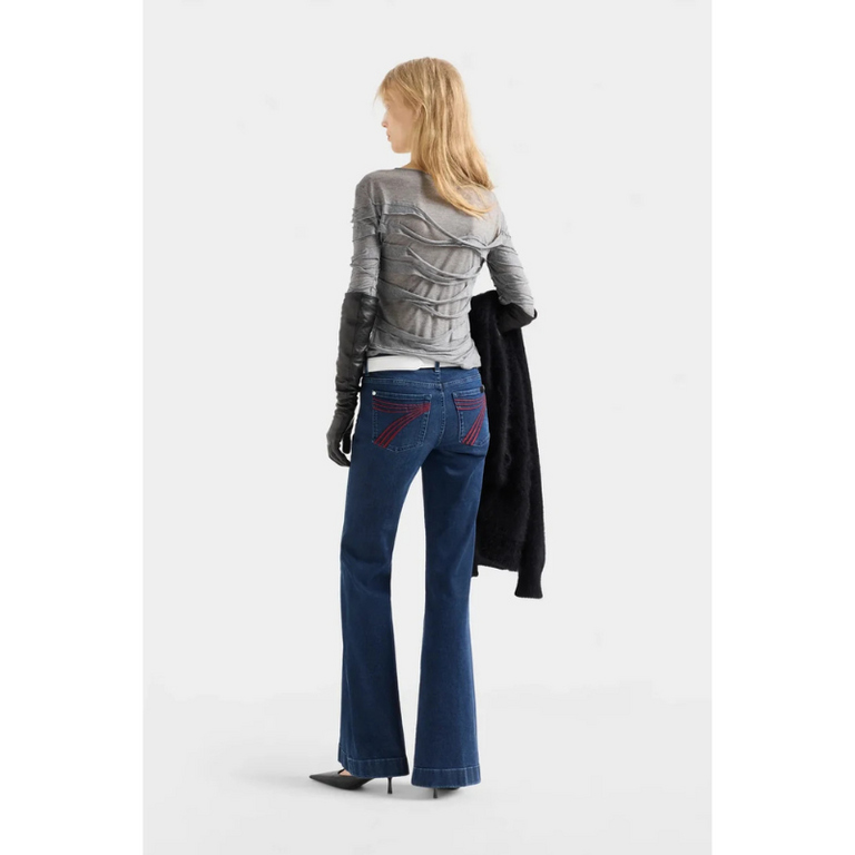 7 For All Mankind 7 For All Mankind Dojo Tailorless 32"  Shadowleaf - Maroon