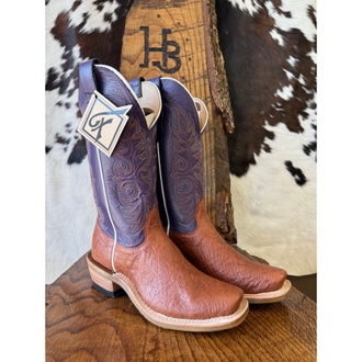 Fenoglio Fenoglio Small Ostrich Cognac/Grape Boot