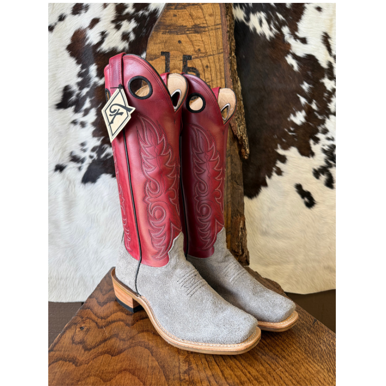 Fenoglio Fenoglio Roughout Grey/Red Boot