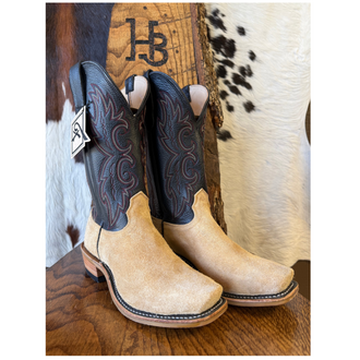 Fenoglio Fenoglio Tan/Black Roughout Boot