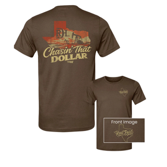 Red Dirt Hat Co Red Dirt Chasin' That Dollar Texas Oil Rig Shirt - Brown