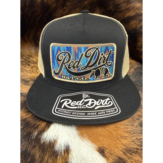 Red Dirt Red Dirt Aztec Lone Dillo Patch Cap - Black/Gold