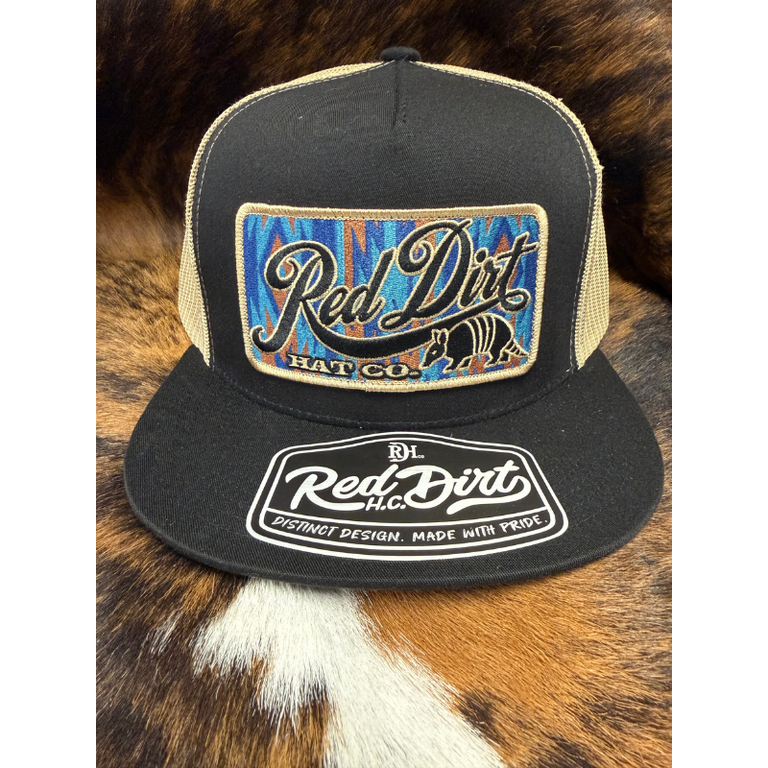 Red Dirt Red Dirt Aztec Lone Dillo Patch Cap - Black/Gold