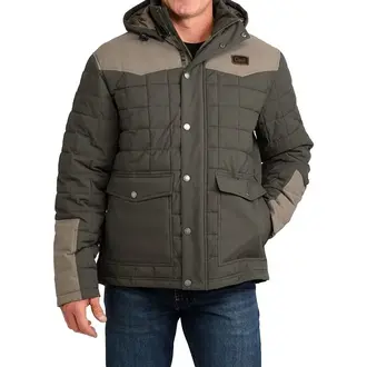 Cinch Cinch Quilted Durable Water Resistant Barn Coat - Green