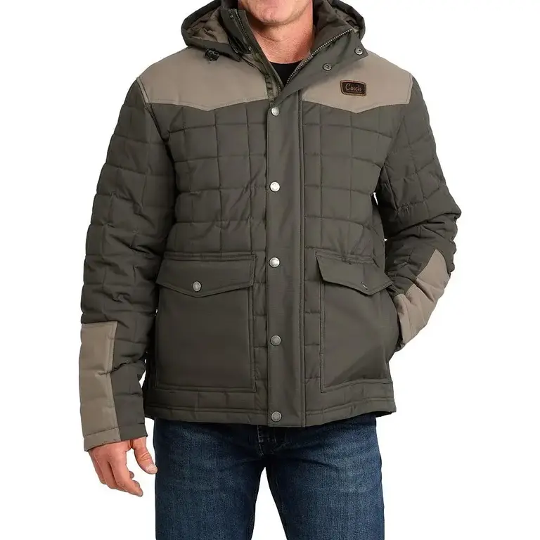 Cinch Cinch Quilted Durable Water Resistant Barn Coat - Green
