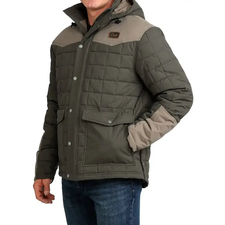 Cinch Cinch Quilted Durable Water Resistant Barn Coat - Green
