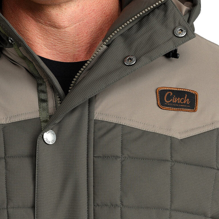 Cinch Cinch Quilted Durable Water Resistant Barn Coat - Green