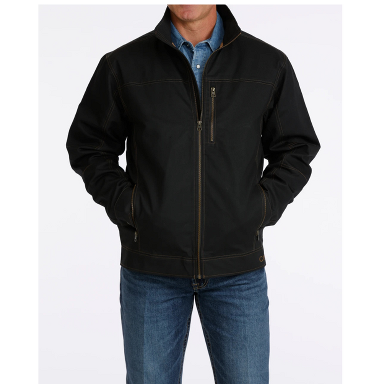 Cinch Cinch Durable Water Resistant, Canvas Jacket - Black/Brown