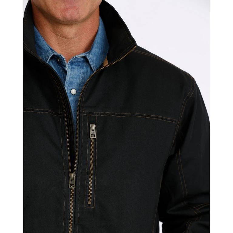Cinch Cinch Durable Water Resistant, Canvas Jacket - Black/Brown