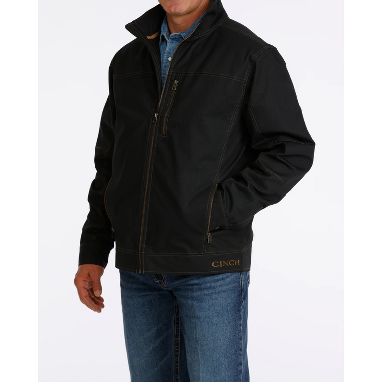 Cinch Cinch Durable Water Resistant, Canvas Jacket - Black/Brown