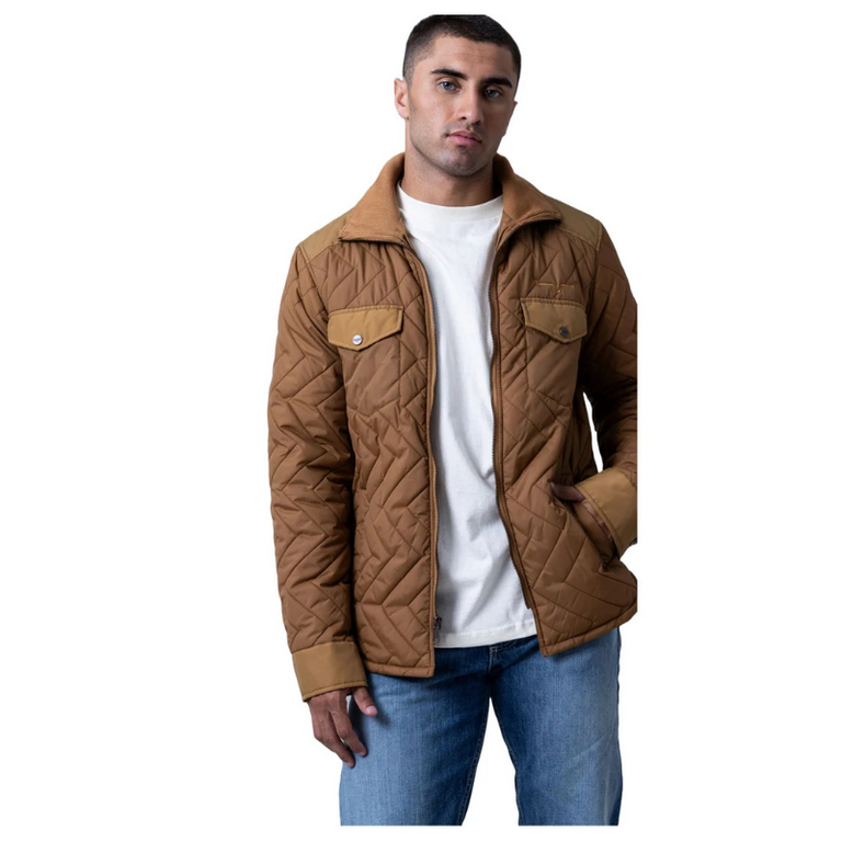 Kimes Kimes Ranch Skink Quilted Zip Jacket - Tan/Brown