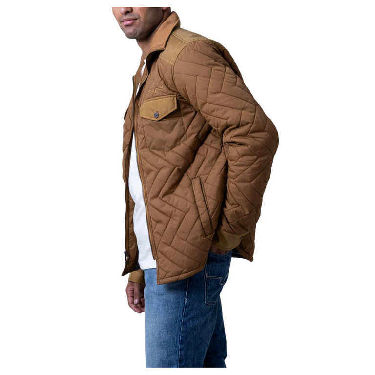 Kimes Kimes Ranch Skink Quilted Zip Jacket - Tan/Brown