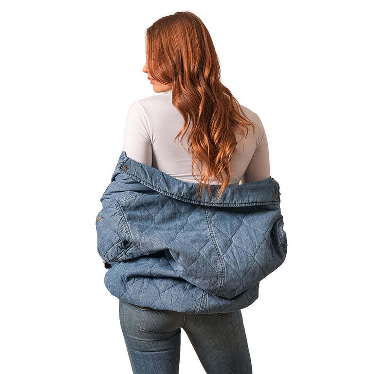 Kimes Kimes Ranch Phoeby Quilted Snap & Zip Jacket - Indigo Blue