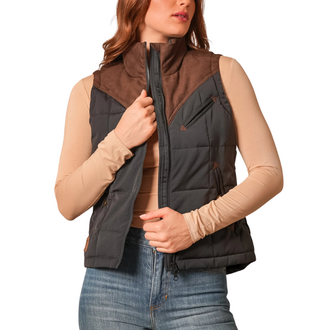Kimes Kimes Ranch Lenora Vest - Black/Brown