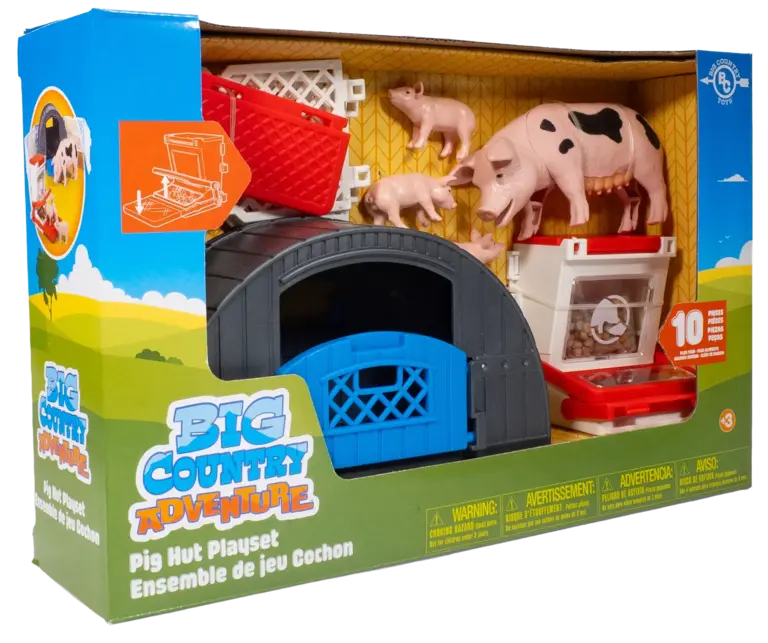 Big Country Toys Big Country Toys Pig Hut Playset - 10 Piece