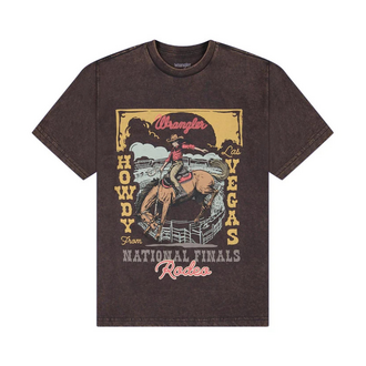 Wrangler Wrangler Retro Howdy  Las Vegas Horse and Rider Shirt - Brown
