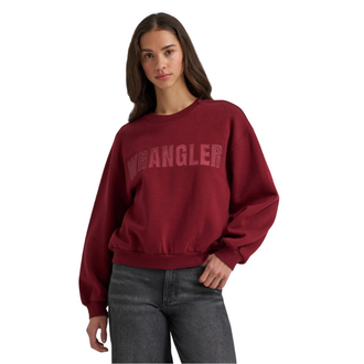 Wrangler Wrangler Retro  Cabernet Wrangler Embroidered Logo Sweater - Cabernet