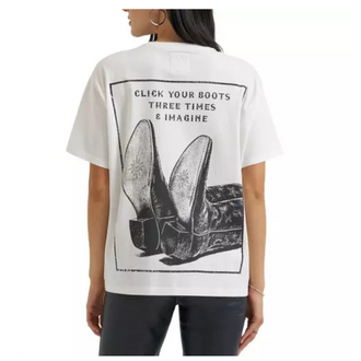 Wrangler Wrangler X Lainey Wilson Click Your Boots SS Shirt - White