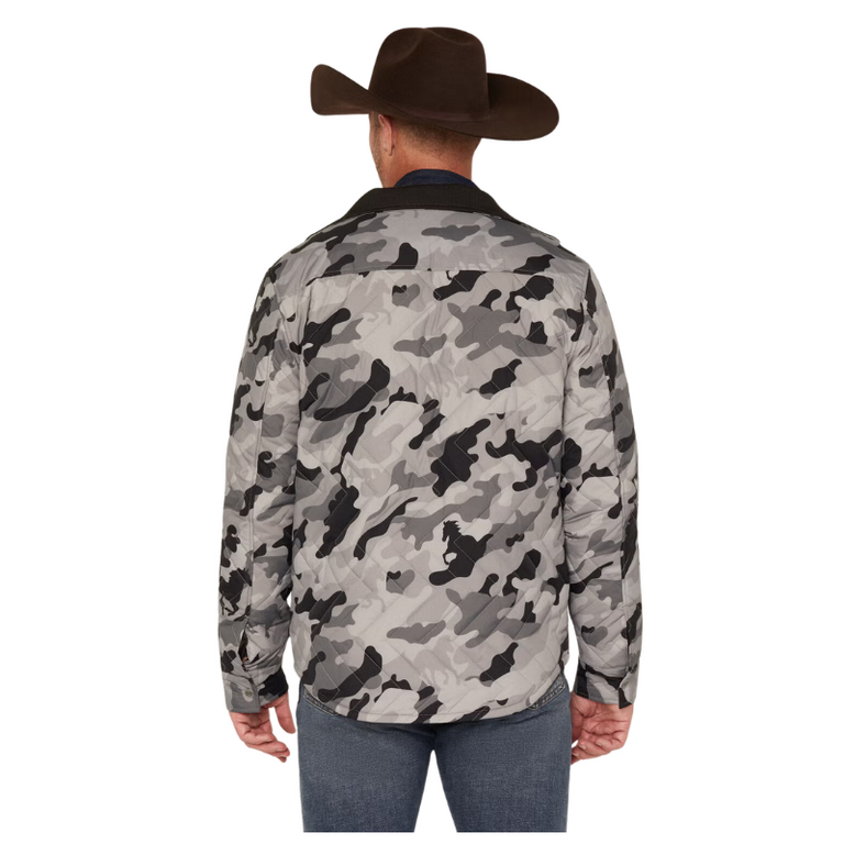 Kimes Kimes Ranch Skink Quilted Zip Up Jacket -  Charcoal Camo